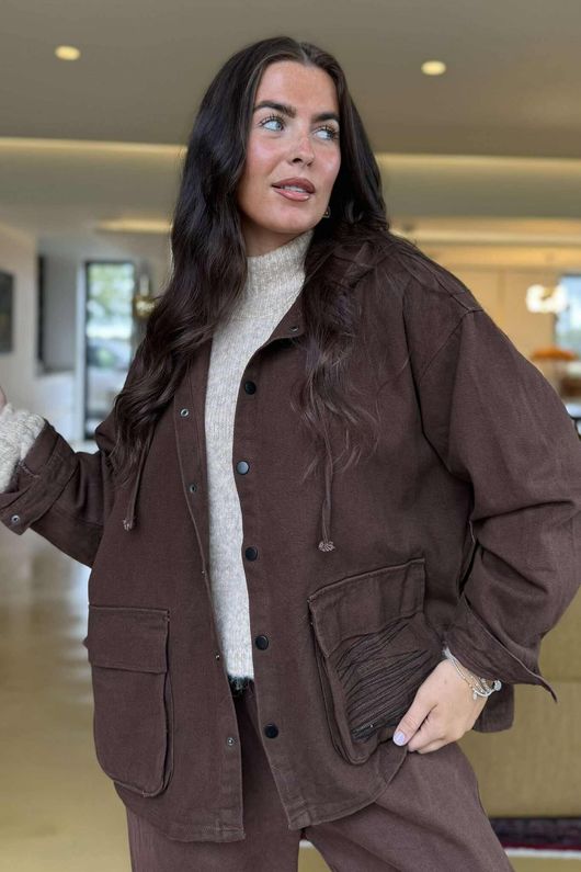 Mercer Soft Twill Jacket Mahogany 